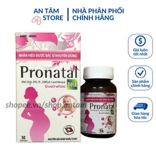 Viên uống Pronatal cung cấp dưỡng chất cho bà bầu, bổ sung canxi, sắt và vitami cho mẹ bầu và cho con bú (hộp 30 viên)
