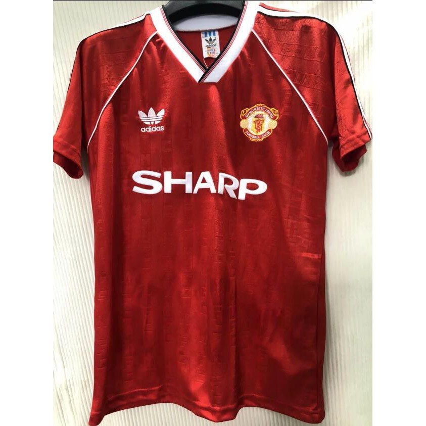 Áo Bóng Đá Đội Tuyển Manchester 1986 1988 Phong Cách Retro