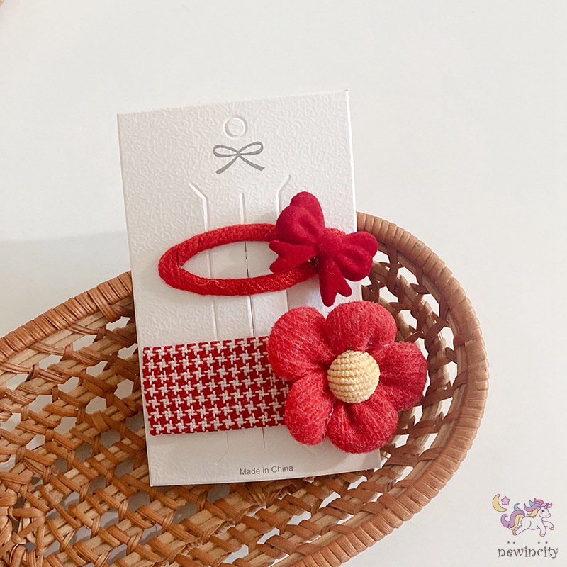 Set 2 Kẹp Tóc Phong Cách Trung Hoa Mừng Năm Mới Cho Bé Gái