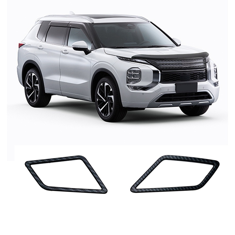 Khung Dán Trang Trí Lỗ Thông Gió Bằng Sợi Carbon Cho Mitsubishi Outlander 2022 2023 RHD