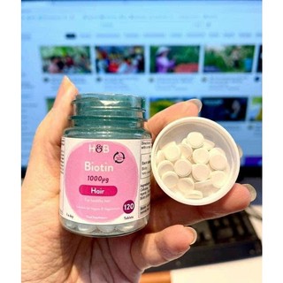 Viên uống biotin mọc tóc 120v