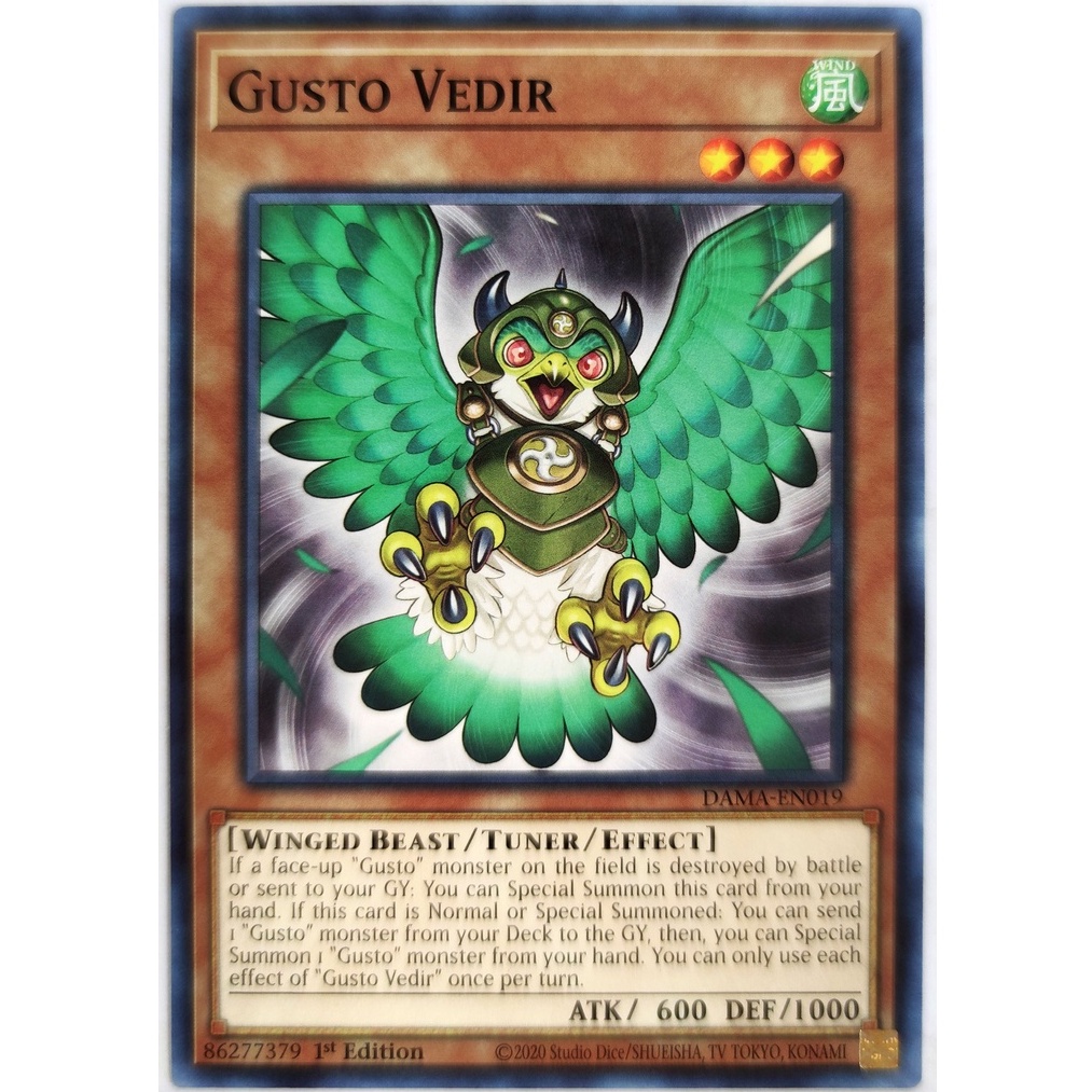 [Thẻ Yugioh] Gusto Vedir |EN| Common