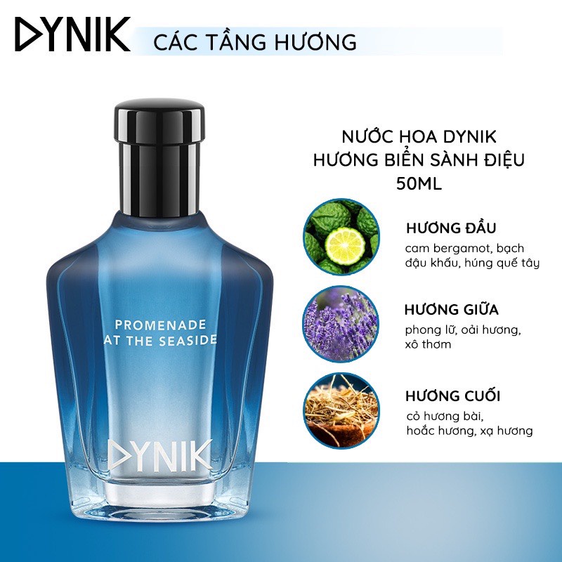 (5 MÙI) Nước hoa nam cao cấp Dynik 50ml