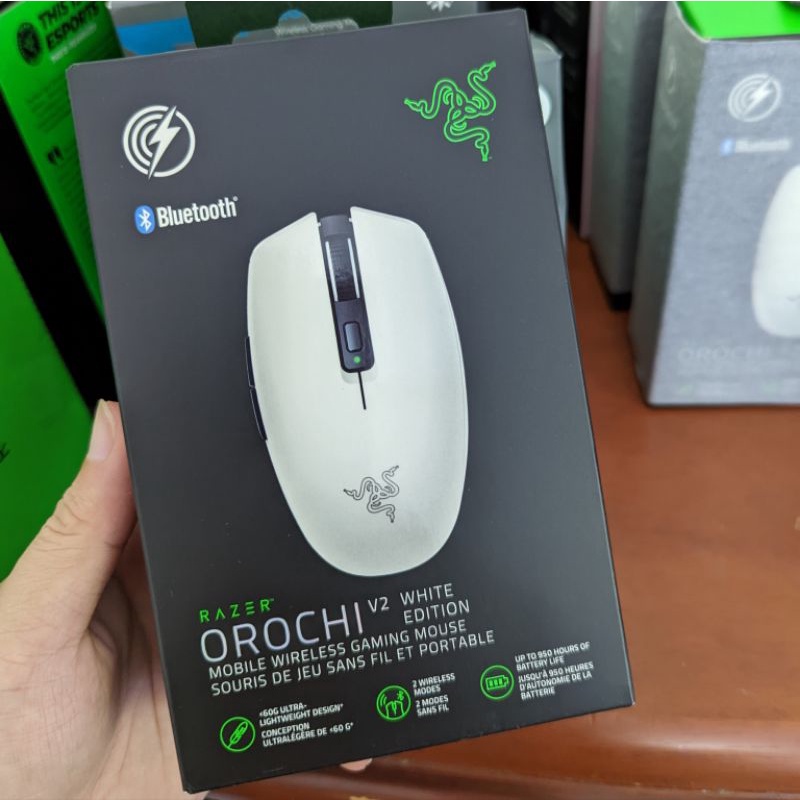 Chuột Gaming Không Dây Razer Orochi V2 White Chính Hãng Mới 100%, BH 24 tháng