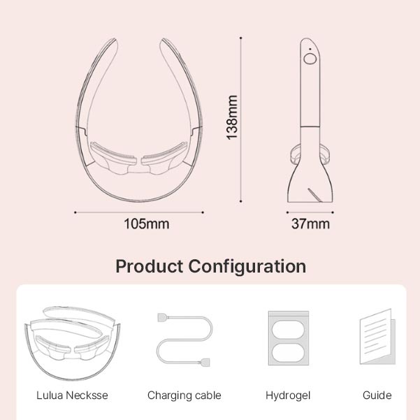 Máy massage cổ Necksse mini LULUA Hàn Quốc