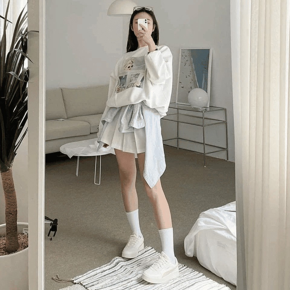 Giày Sneaker Puma Skye Peachskin🔴FREESHIP🔴Giày Thể Thao Nữ Puma Skye White Pink Chính Hãng Tăng Chiều Cao