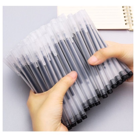 Bút gel ngòi 0.5mm văn phòng phẩm màu đen đỏ xanh nhanh khô