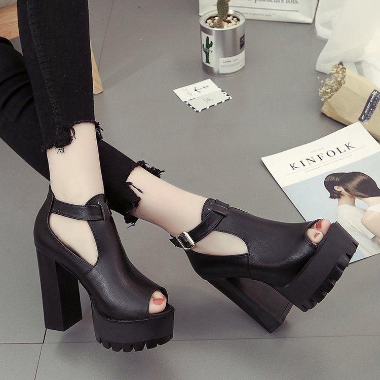 Giày Cao Gót 12cm Có Khóa Kéo Thời Trang Xuân Hè Quyến Rũ Cho Nữ