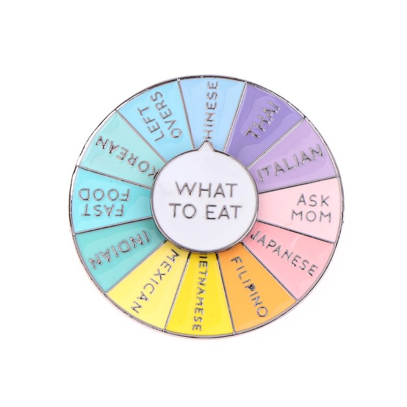 Huy hiệu cài áo MISS ZOE thiết kế vòng xoay hoa cúc/ tròn tráng men vui nhộn sáng tạo làm quà tặng bạn bè