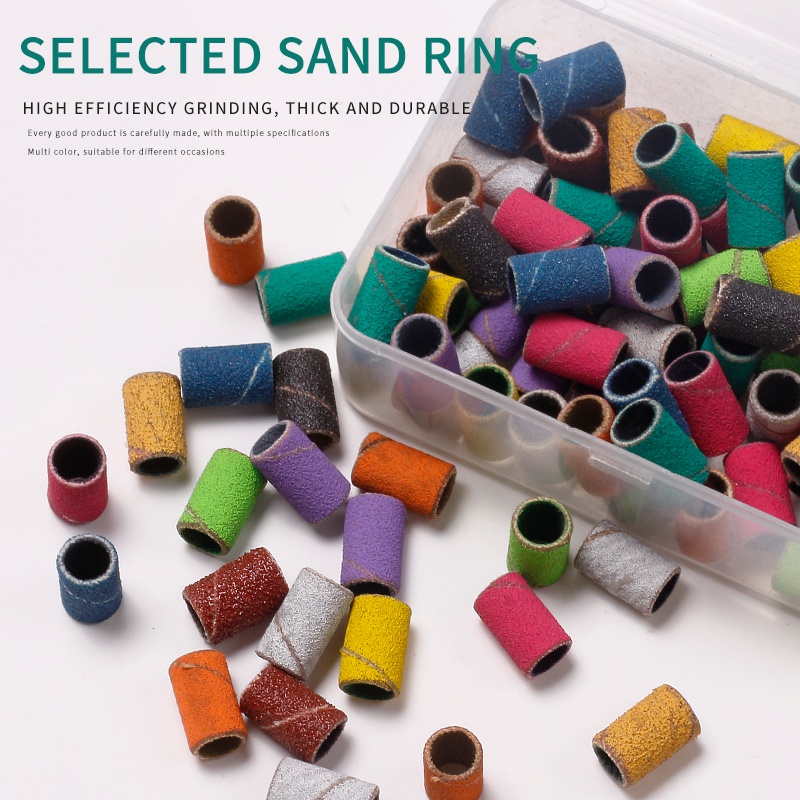 Set 50 / 100 Giấy Nhám 80 / 120 / 150 / 240 Dùng Để Làm Móng Nghệ Thuật