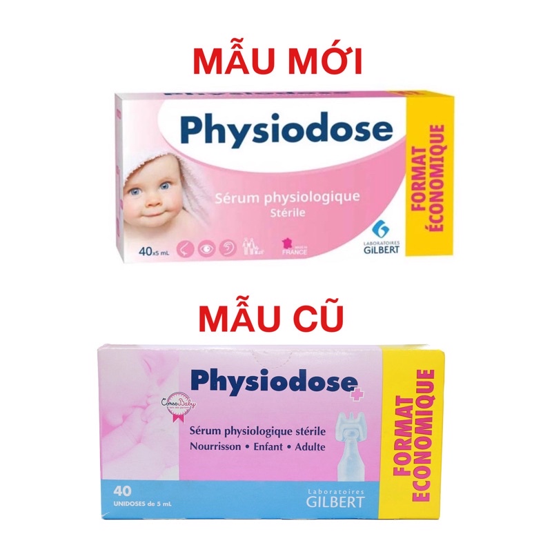 Nước muối physiodose  hộp 40 ống 5ml - mẫu mới - ảnh sản phẩm 2