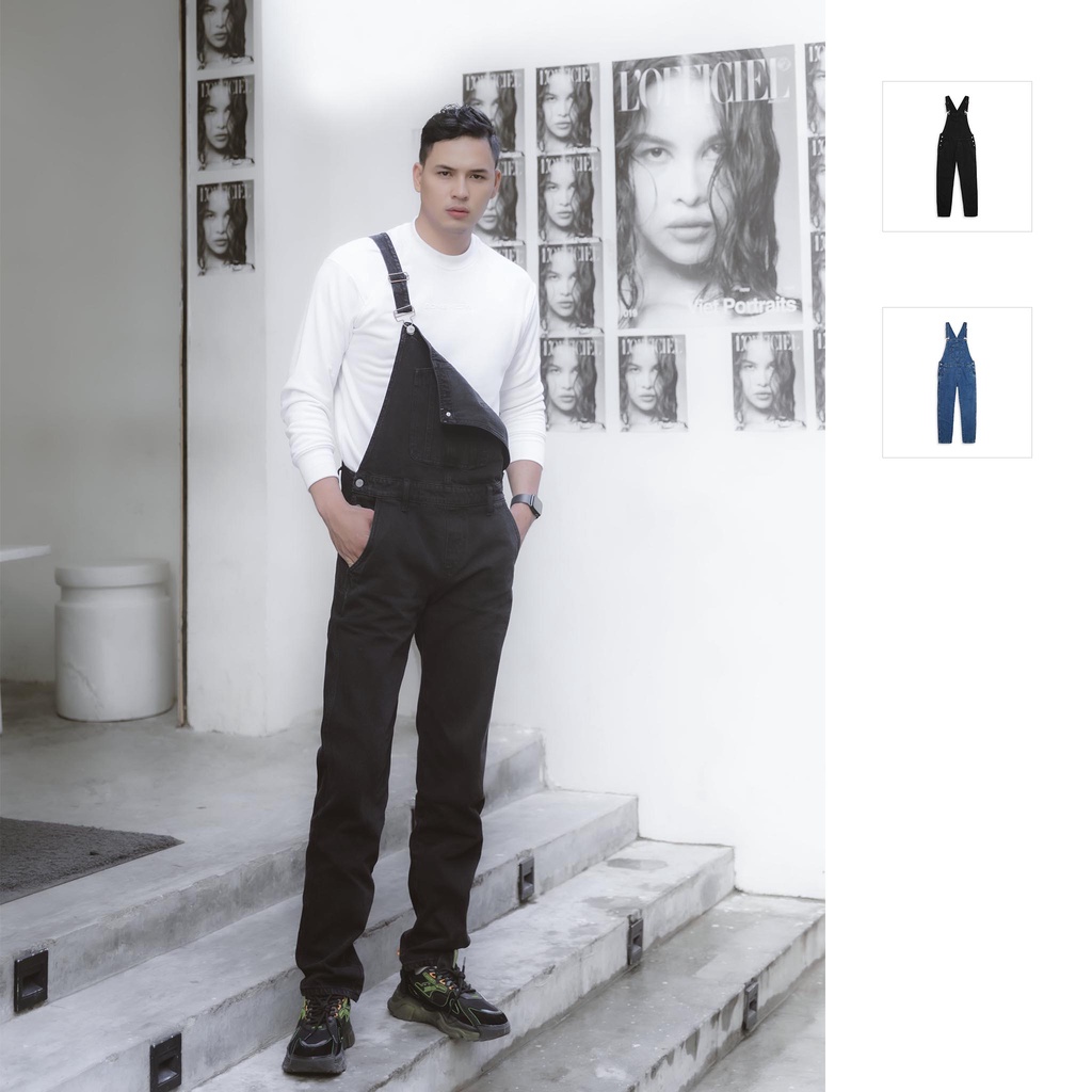 Quần Jean Nam Denim Overalls , Chất Denim Thoải Mái , QJ004049 ,SOMEHOW
