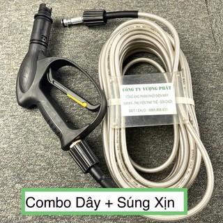 Bộ 10 - 15 - 20m dây rửa xe và súng rửa xe áp lực cao