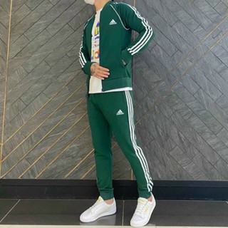 Bộ Thể Thao adidas Nam Vải Umi Thêu Logo Chắc Chắn, Bộ Quần áo adidas Thu Đông Phong Cách Thể Thao