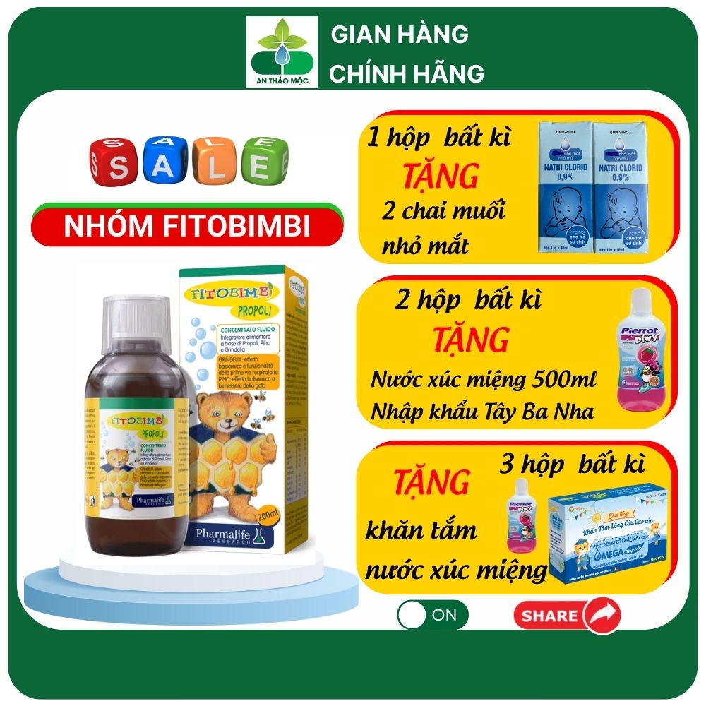 Siro Ho FITOBIMBI Propoli Làm Dịu Ngứa Rát Họng Giảm Khàn Tiếng Hết Đờm,Bảo Vệ Đường Hô Hấp