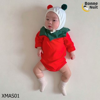 Set đồ Giáng sinh cho bé 3 món nón 2 cục bông