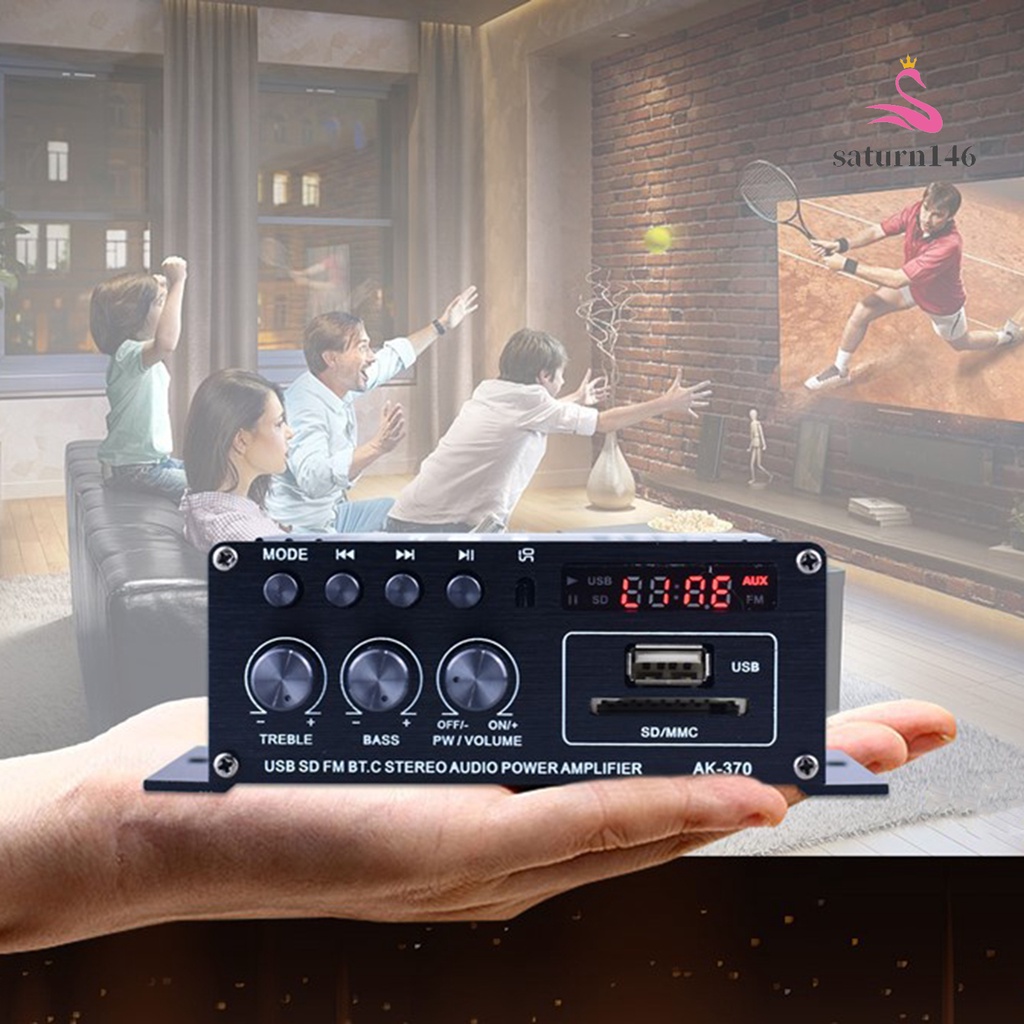 Bộ Khuếch Âm Thanh Năng AK370 Nối Bluetooth Không 12V / 220V 2CH