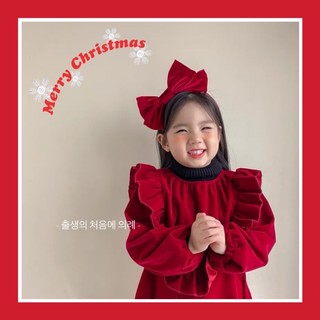 Phụ kiện cài nơ nhung cho bé loại to có gọng định hình nơ đính hạt