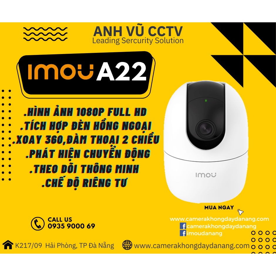CAMERA IP WIFI 2.0MP IMOU IPC-A22EP