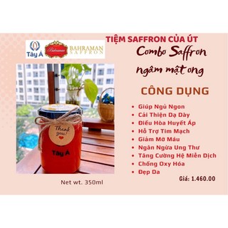 Saffron Tây Á chính hãng ngâm mật ong rừng 3gram