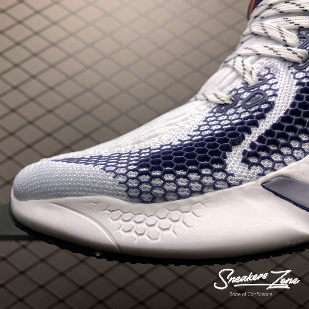 Giày thể thao sneaker nam nữ Alphabounce instinct M 2020 Trắng xanh gót đỏ siêu đẹp