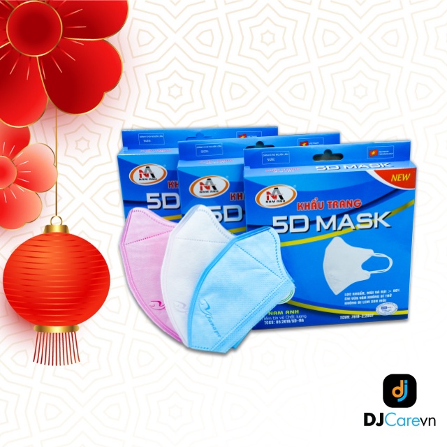 [5D MASK - COMBO 3 HỘP] Khẩu trang y tế 3 lớp Famapro 5D MASK (10 cái / Hộp)