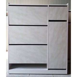 Tủ giày nhựa thông minh Tundo 3 tầng màu vân đá xám 100 x 120 cm