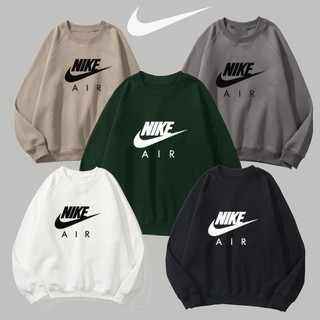 Áo sweater Nike Hàng chính hãng basic khoác nỉ dài tay form rộng, áo swt nike oversize nam nữ unisex