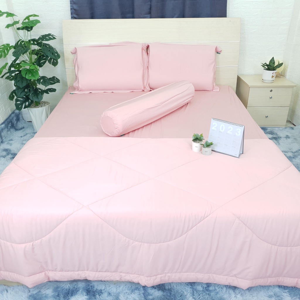 Combo Drap mền Tencel Anita đơn sắc 5 món, kích thước m6, m8, chất vải Tencel mát mẻ, mẫu mã đa dạng