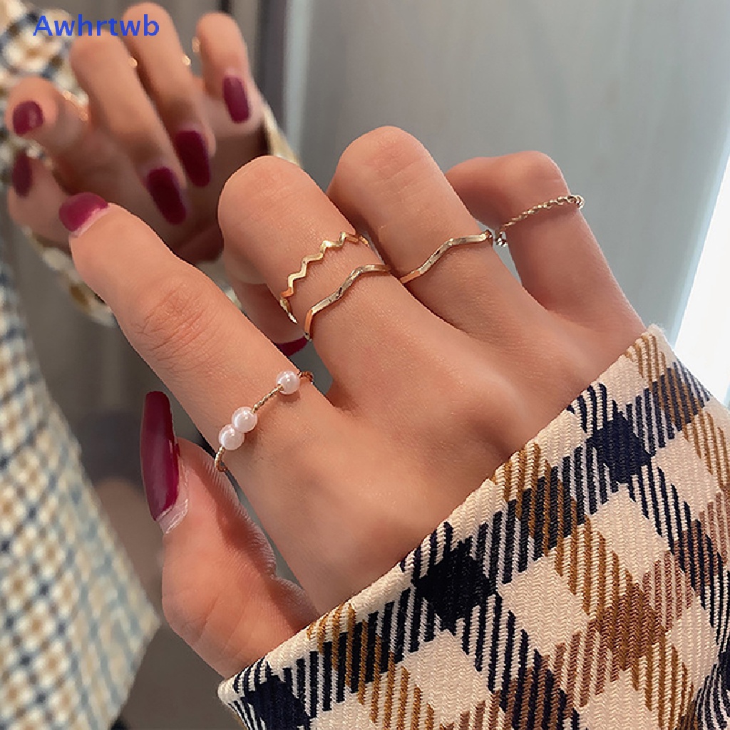 Bộ Nhẫn Hở Bằng Hợp Kim Thời Trang 2021 Dành Cho Nữ Mới