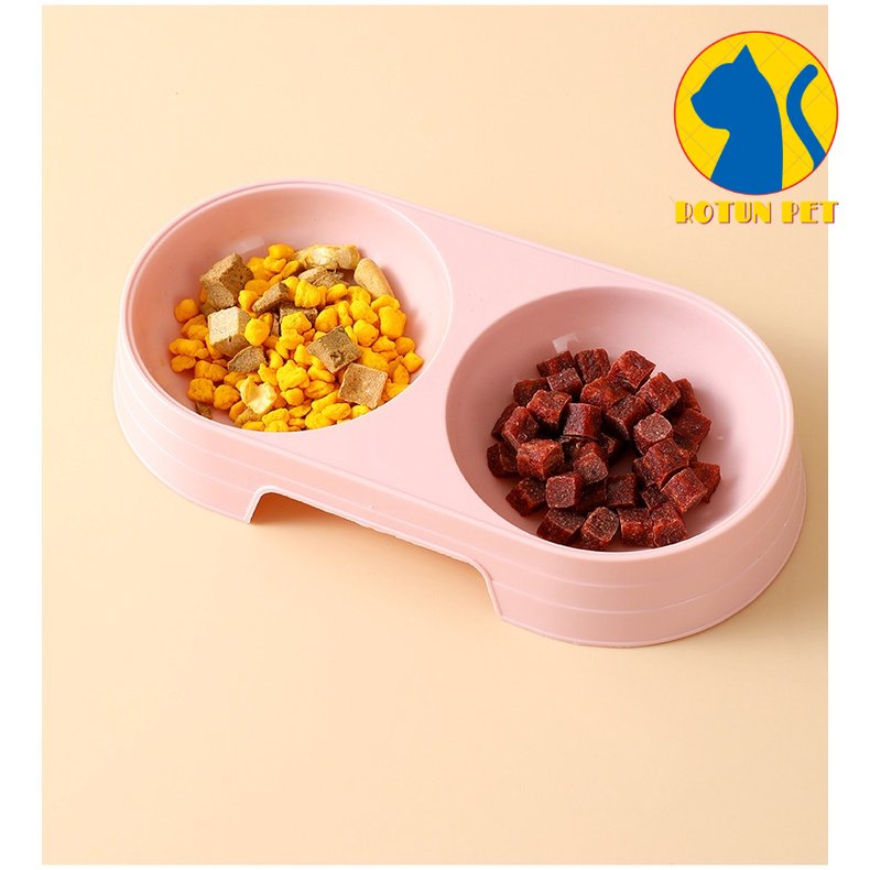 Bát ăn đôi cho chó, mèo