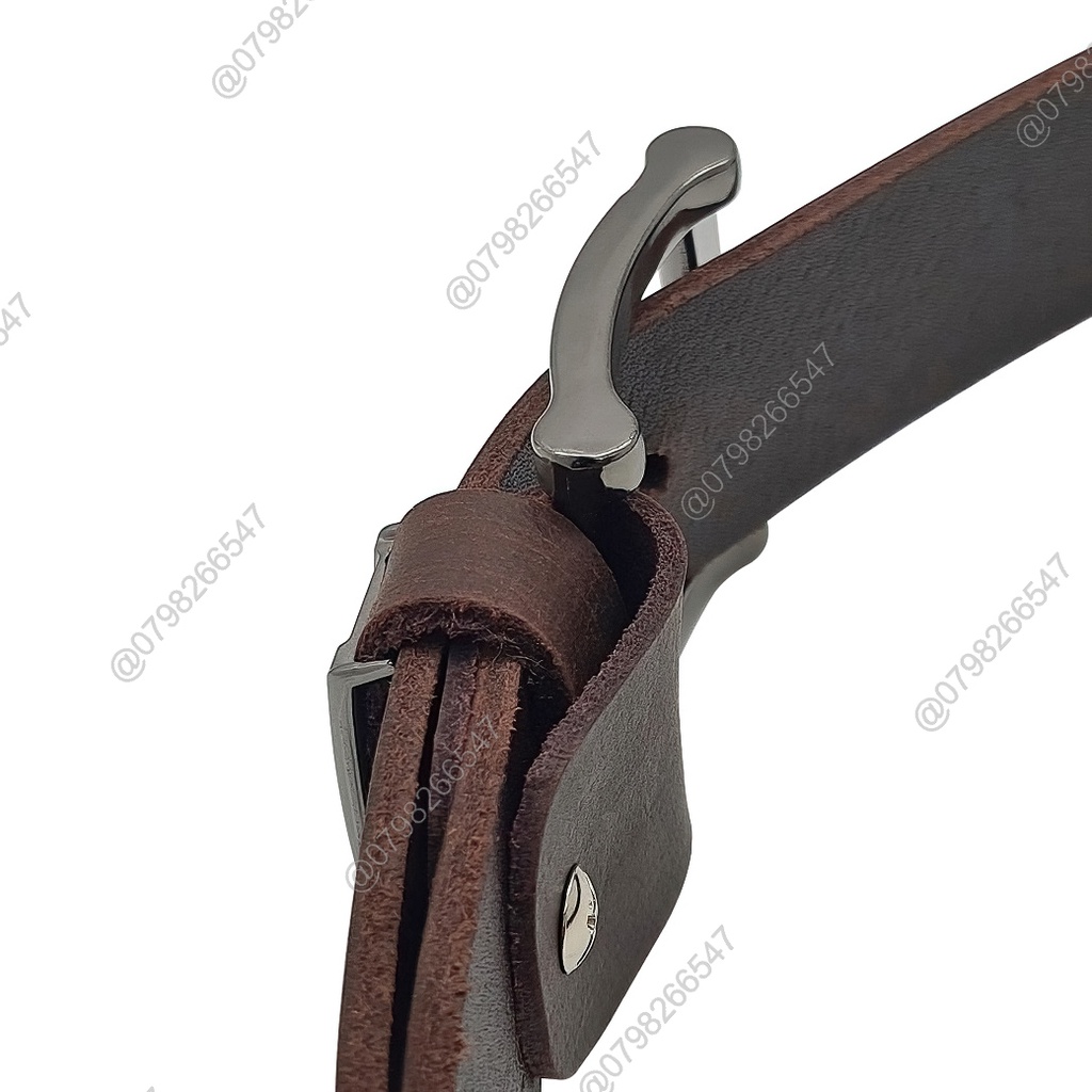 Thắt lưng da nam DHM-169 | Dây nịt nam da bò sáp khoá kim thời trang | Bảo hành 12 tháng