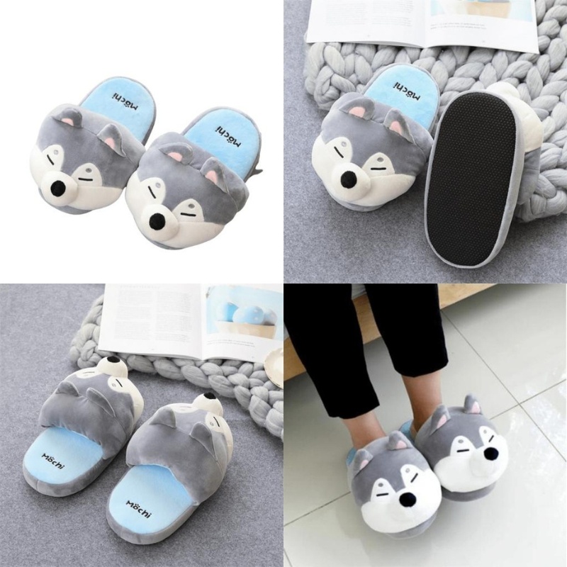 Dép bông đi trong nhà hình chó mochi MK009