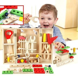 Bộ đồ chơi gỗ cao cấp trí tuệ sáng tạo cho bé