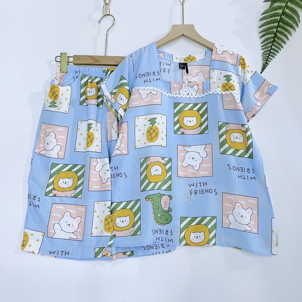 Bộ lanh lửng tay cộc VNXK 45-75kg LTN110, chất tole 2 da loại 1 mịn mát, đường may kỹ