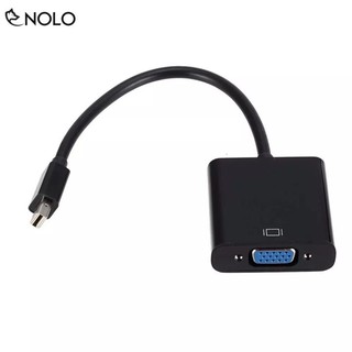 Cáp Chuyển Tín Hiệu Hình Ảnh, Video Chui Mini DisplayPort ra Chui Cái VGA Dài 23cm Được Bọc Nhựa TPE Chống Đứt Gãy