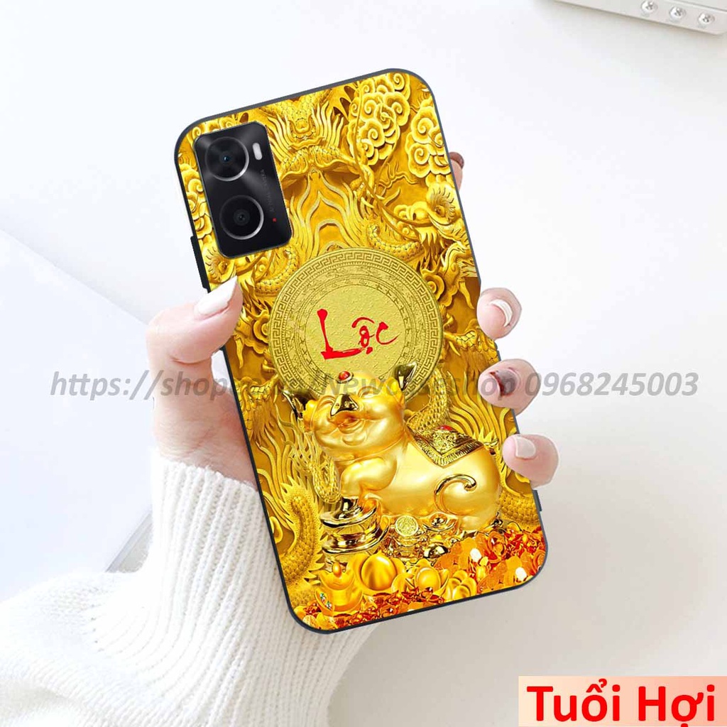 Ốp Oppo A36 / A76 / A96 4G / A96 5G in hình 12 Con Giáp Tài Lộc 3D