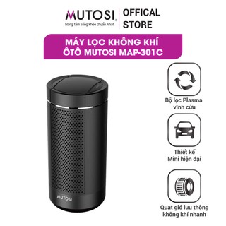 Máy lọc không khí khử mùi ô tô Mutosi MAP-301C, bộ lọc Plasma dễ dàng vệ sinh, tuổi thọ vĩnh cửu, BH 12 tháng