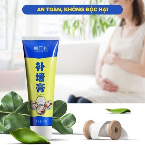 Keo Vá Tường Chống Thấm Tuýp 250gr, Trám Trét Vết Nứt Khe Hở Tường - Chống Mốc Ẩm Làm Sạch Tường