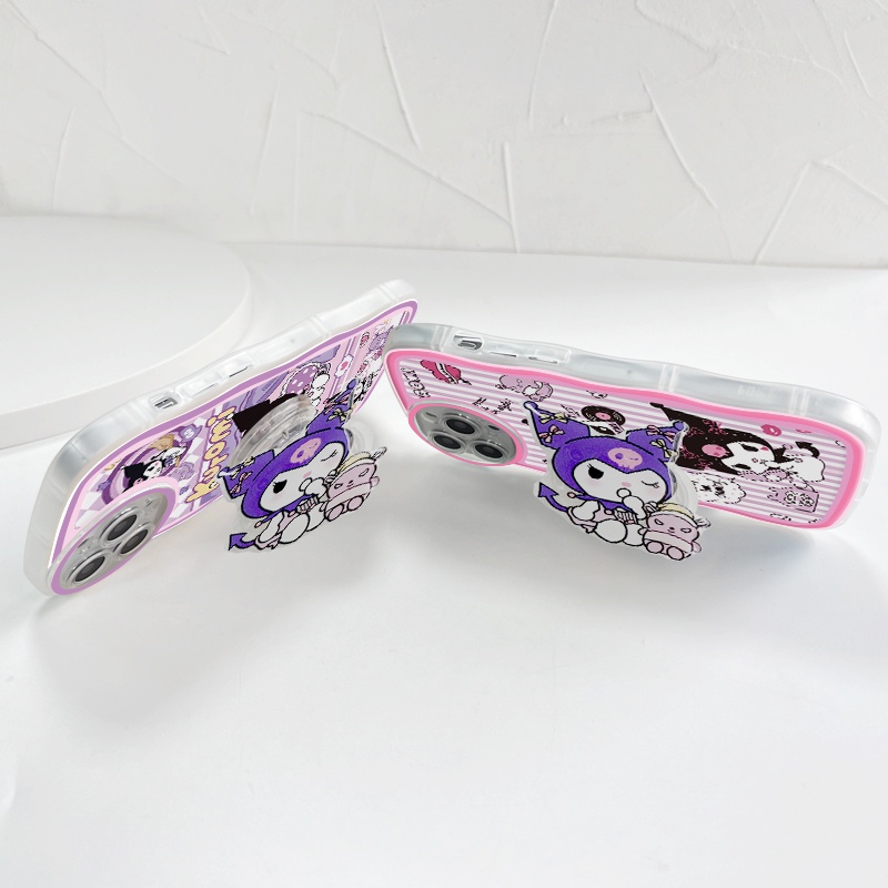 Samsung Galaxy S20 S10 FE Plus Ultra 5G Cho Ốp lưng điện thoại In Hình Cartoon Cute Kuromi With Free Holder