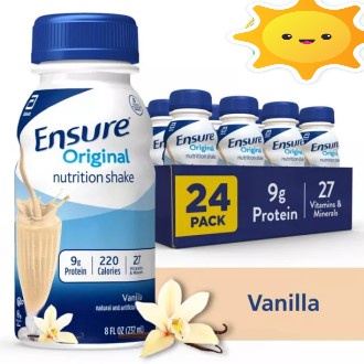 Thùng 24 chai sữa nước Ensure Gold Original Shake Vanilla 237ml