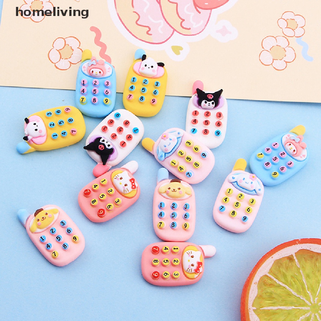 Set 10 Mô Hình Điện Thoại Di Động Mini Trang Trí Nhà Búp Bê DIY