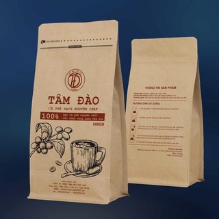 Cà phê Robusta - Cà Phê Sạch Nguyên Chất - 500g - Gu Đậm Vị - Cà Phê Tâm Đào Phú Sơn