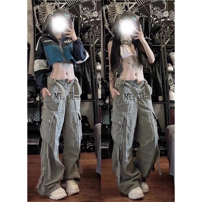 |Sẵn| Quần ống rộng Túi Hộp Phong Cách Hiphop♥️ HÀNG HOT ♥️ Quần siêu cá tính chất dày dặn xịn xò | BigBuy360 - bigbuy360.vn