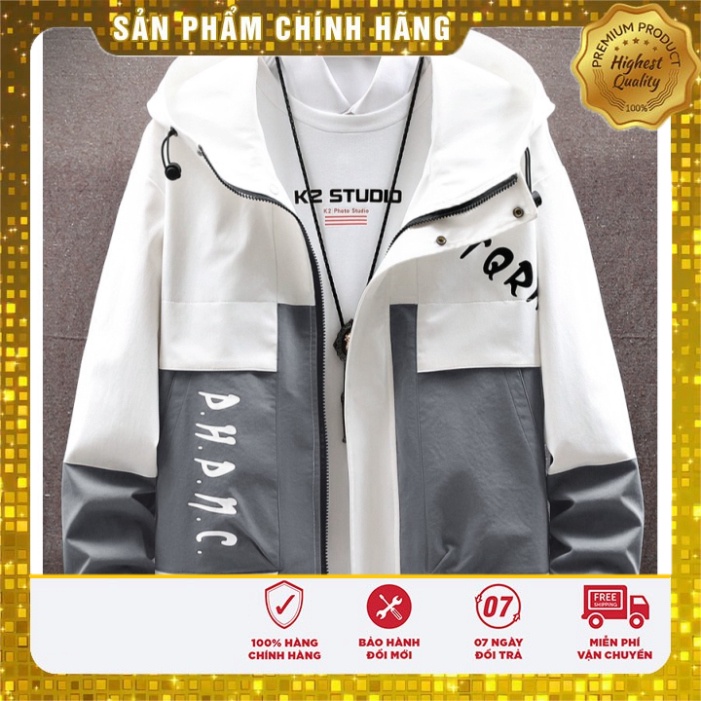 ÁO KHOÁC GIÓ THU ĐÔNG 2 LỚP phối màu kết hợp ĐI MƯA,CẢN GIÓ, chống chói đa chức năng (HD7404)