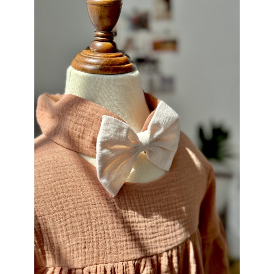 CouCou Turban/Băng đô nơ đáng yêu cho bé gái chất liệu vải xô Muslin by CouCou