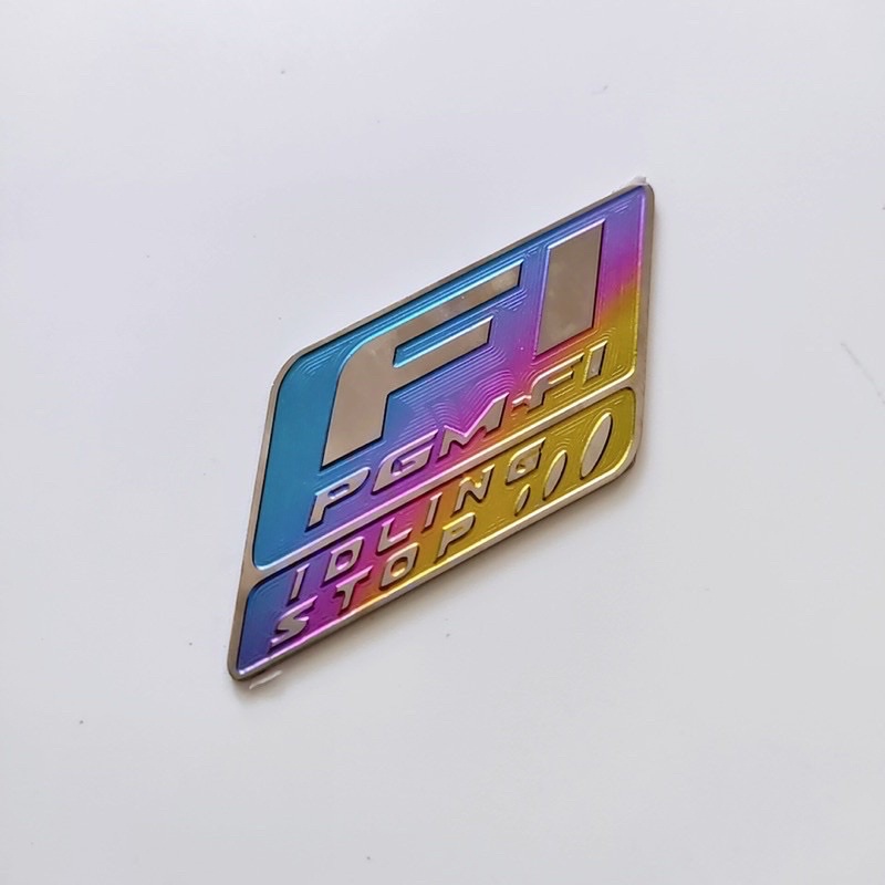 Tem Logo Titannium  FI Gắn Nhiều Vị Trí Trên Xe Có Sẵn Keo 3m(Giá 1 Tem)
