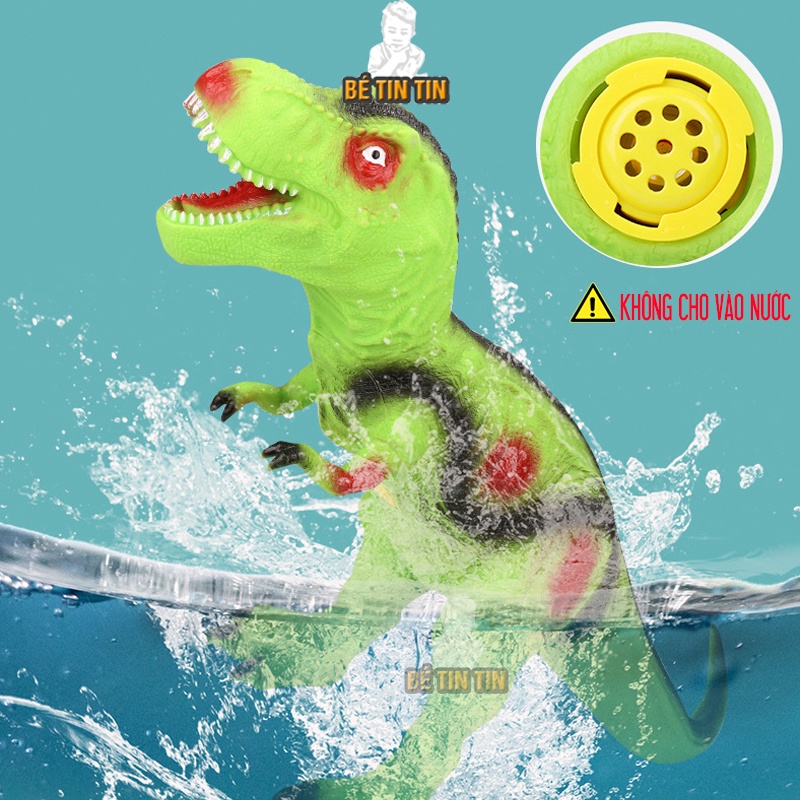 Đồ chơi khủng long mô hình cao su có nhạc cho bé - Đồ Chơi TinTin