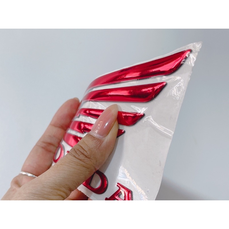 Cặp tem cánh chim dẻo lớn size 11x8.5cm có sẵn keo, dán trang trí xe máy