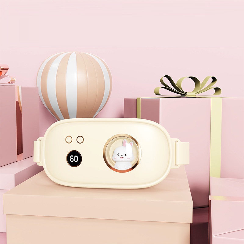 Đai massage bụng kinh giảm mỡ giảm cân nữ, máy chườm nóng giảm đau bụng kinh đau lưng sạc pin cao cấp